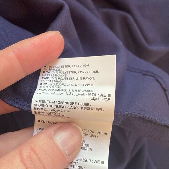 Old Navy Dark Blue Sleeveless Lace Front Midi Dress Size Maternity XXL NEW - Picture 8 of 11